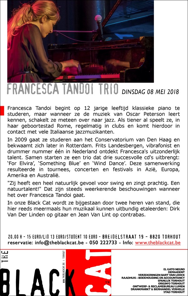 thumbnail-Francesca Tandoi Trio in The Black Cat