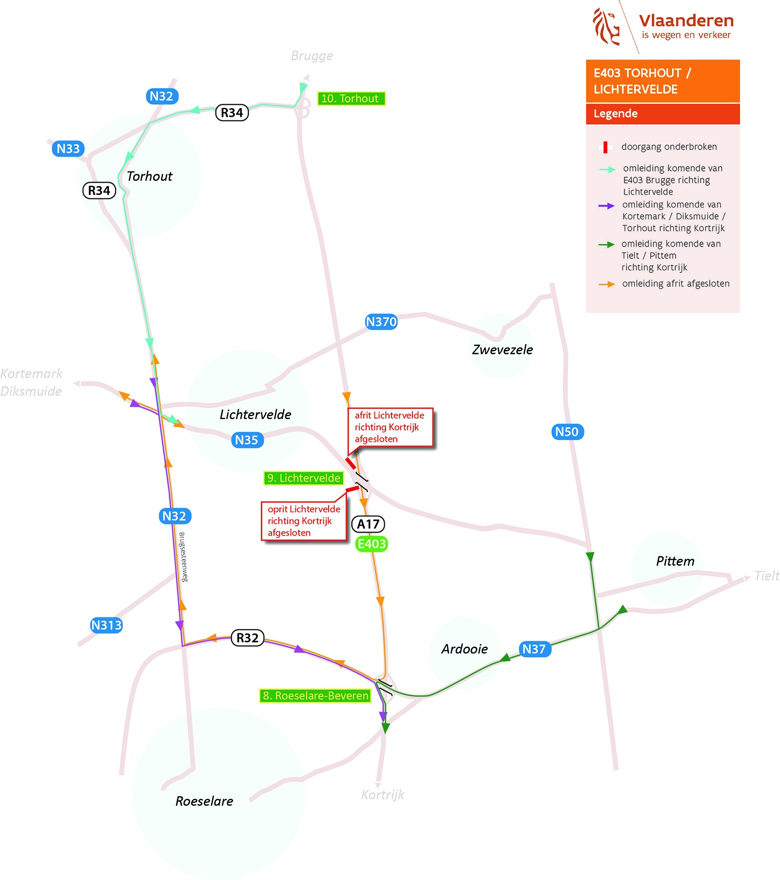 thumbnail-Structureel onderhoud op E403 tussen Torhout en Lichtervelde vanaf 24 mei