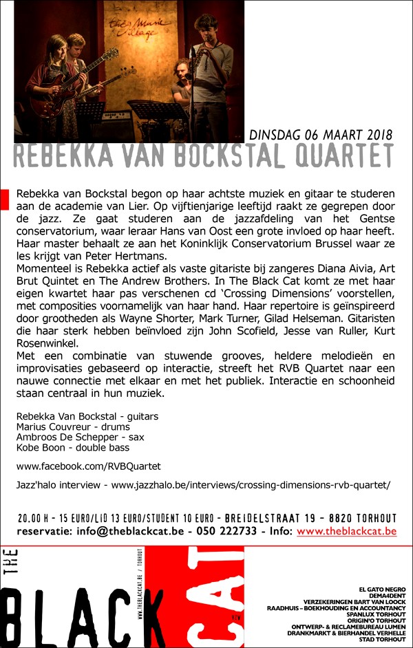 thumbnail-Rebekka Van Bockstal Quartet in The Black Cat